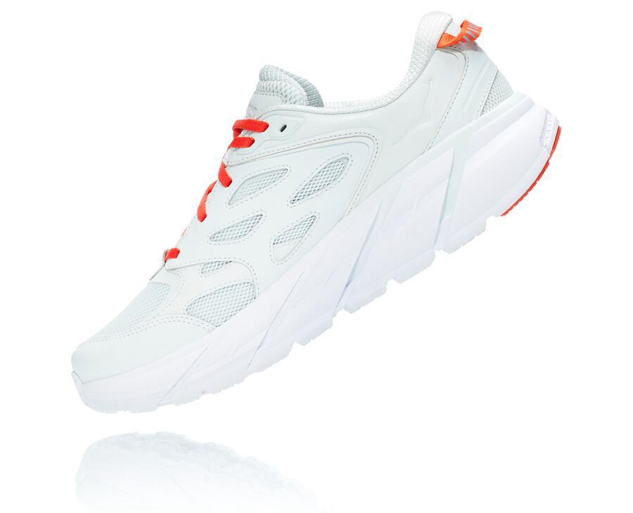 Hoka One One Koşu Ayakkabısı Kadın Mavi/Kırmızı - Clifton L - DS5980743